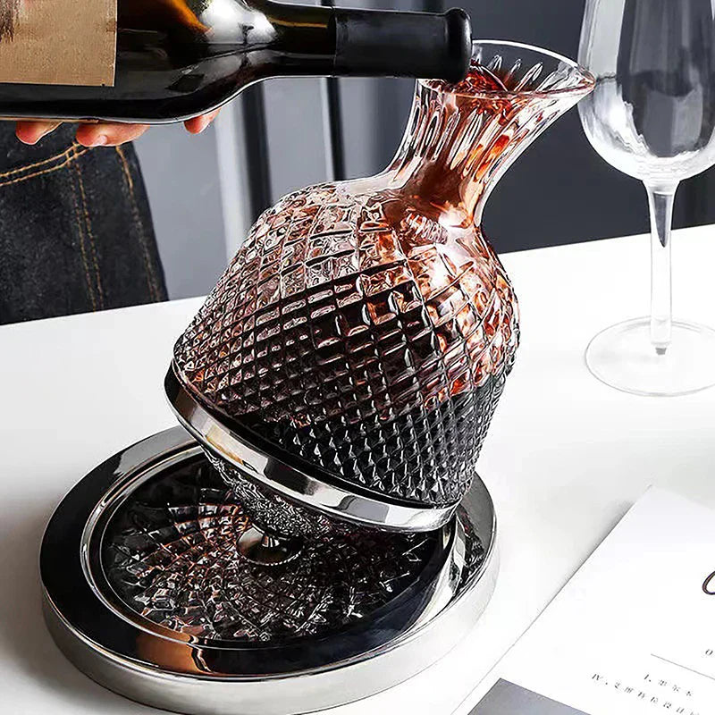 Decanter de Vinho Recipiente de Vidro Cristal Decantador