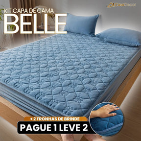[Pague 1, Leve 2] Capa de Cama Belle (Aconchego em Um Só Lugar!) + BRINDE: 2 Fronhas