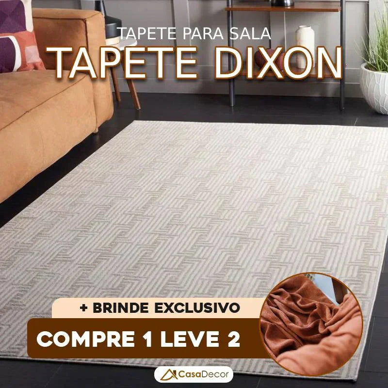 [Pague 1, Leve 2] Tapete para Sala Dixon com Manta de Brinde