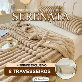 Conjunto de Cama em Linha Premium Serenata | +2BRINDES: 2 Travesseiros