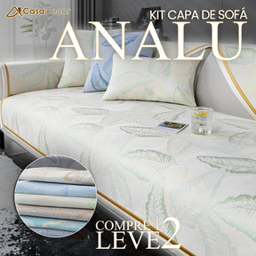 [Pague 1, Leve 2] Capa de Sofá Analu (O Carinho Que Transforma Seu Sofá!) + BRINDE: 2 Almofadas
