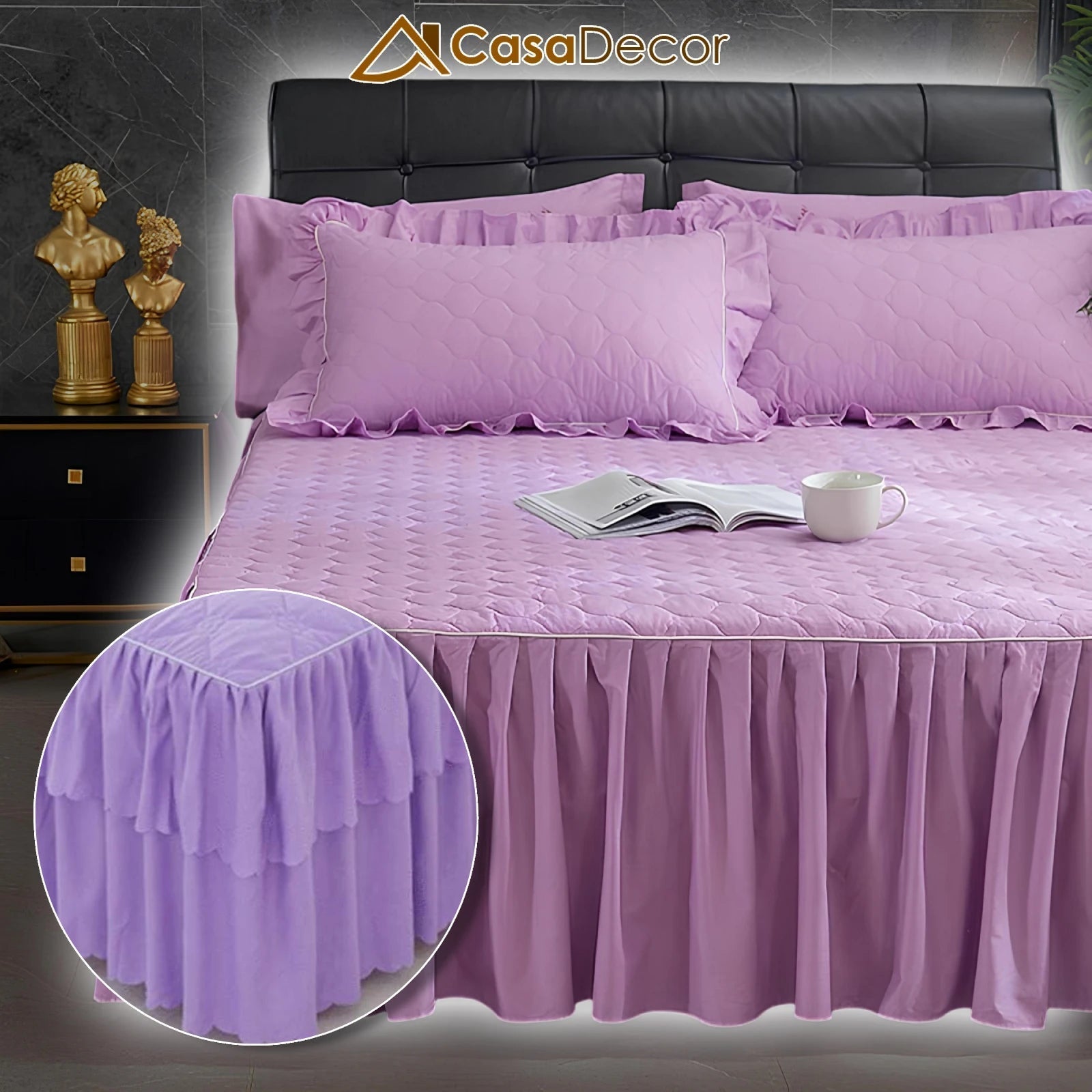 [Pague 1, Leve 2] Capa de Cama Amora (O Conforto Que Encanta Seu Coração!) + BRINDE: 2 Almofadas