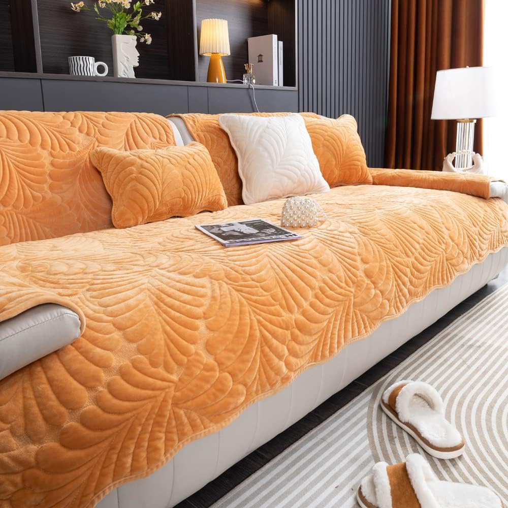 [Pague 1, Leve 2] Capa de Sofá Palmira (A Delicadeza Inspirada nas Folhas!) + BRINDE: 2 Fronhas