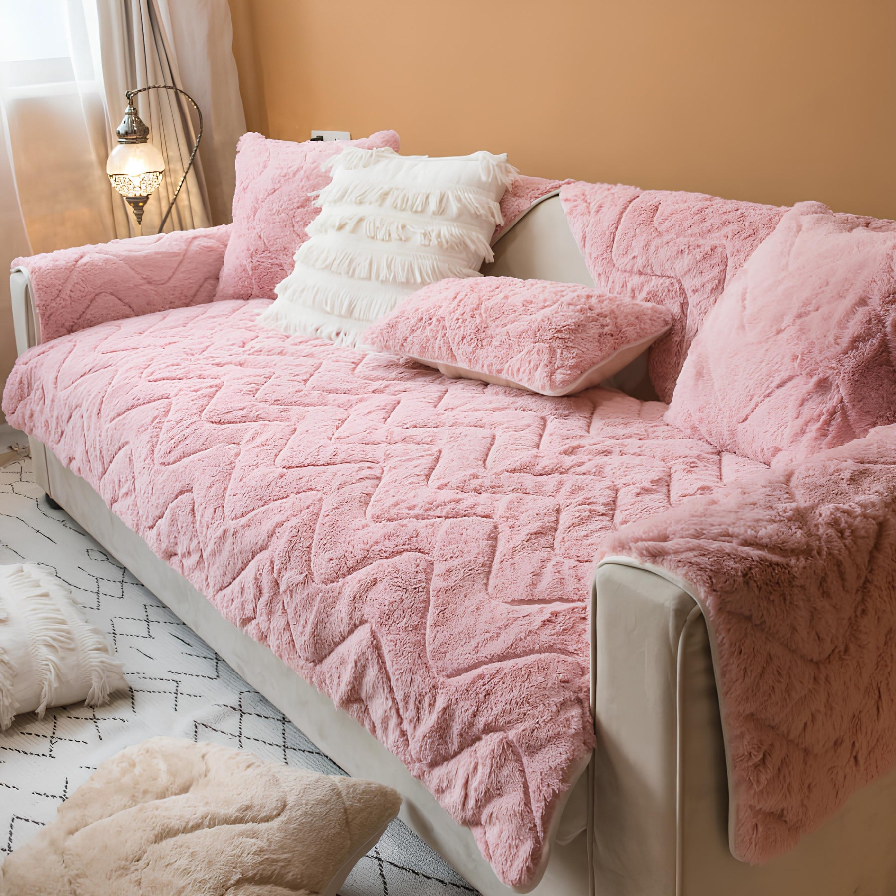 [Pague 1, Leve 2] Capa de Sofá Isabelle (Aconchego e Elegância Para Seu Sofá!) + BRINDE: 2 Almofadas