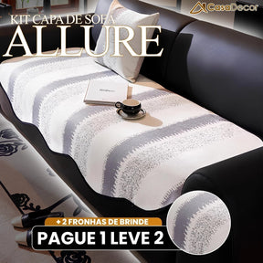 [Pague 1, Leve 2] Capa de Sofá Allure (O Luxo Que Transforma Seu Sofá!) + BRINDE: 2 Fronhas