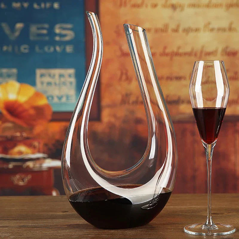 Decanter de Vinho Recipiente de Vidro Cisne Decantador