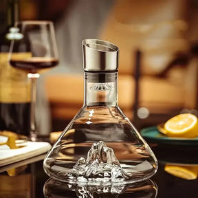 Decanter de Vinho Vidro Iceberg Aerador