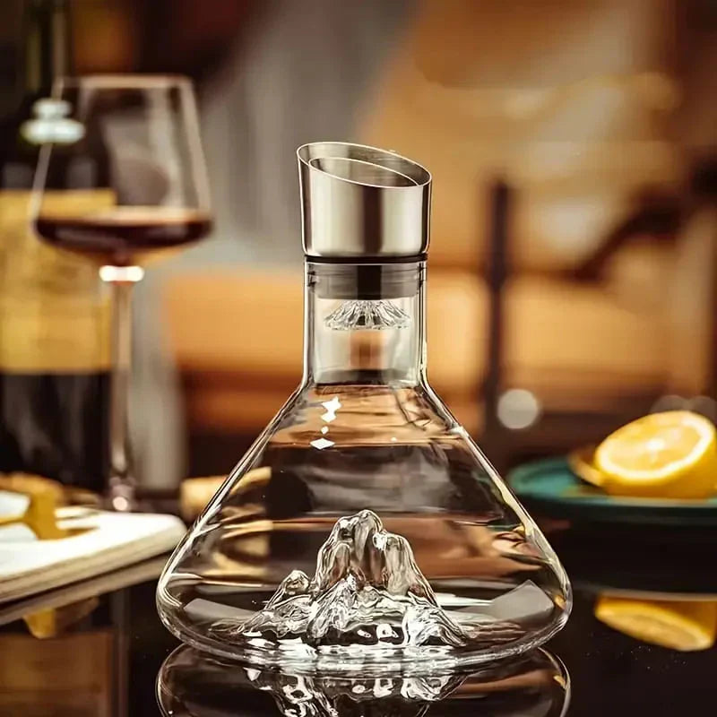 Decanter de Vinho Vidro Iceberg Aerador