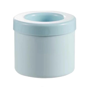 Forma de Gelo de Silicone Redonda com Tampa