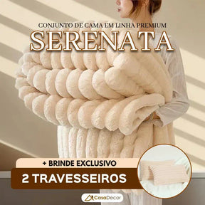 Conjunto de Cama em Linha Premium Serenata | +2BRINDES: 2 Travesseiros