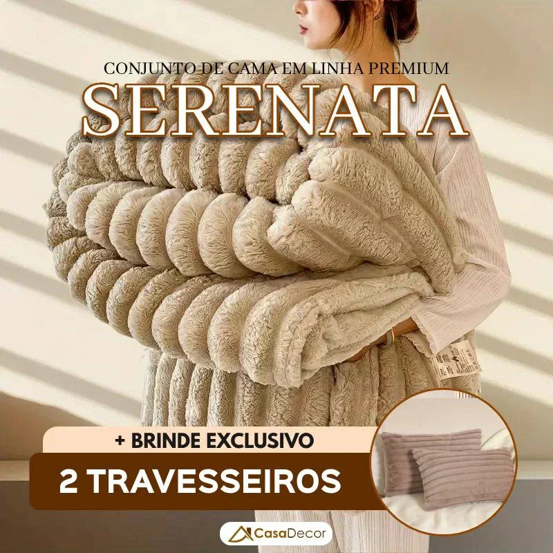 Conjunto de Cama em Linha Premium Serenata | +2BRINDES: 2 Travesseiros